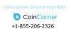 Contact coincorner customer support number dial +1855 206 2326