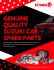 Genuine Quality Suzuki Car Spare Parts